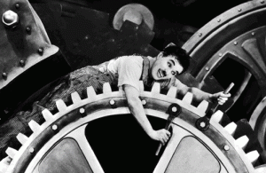 Modern Times, starring and directed by Charlie Chaplin
